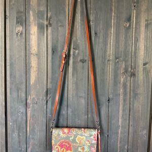 Patricia Nash Multicolor Paisley Crossbody Bag